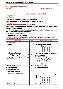 Giáo án Thể dục Lớp 7 - Tuần 31 - Năm học 2011-2012 - Lê Thị Thanh Giang