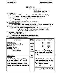 Giáo án Thể dục Lớp 7 - Tuần 4 - Tôn Bá Đại