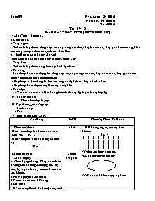 Giáo án Thể dục Lớp 7 - Tuần 9 - Năm học 2010-2011