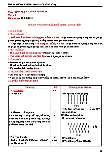 Giáo án Thể dục Lớp 7 - Tuần 9 - Năm học 2011-2012 - Lê Thị Thanh Giang