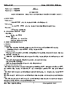 Giáo án Thể dục Lớp 9 - Chương trình cả năm - Năm học 2010-2011 - Ngô Duy Đông