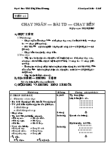 Giáo án Thể dục Lớp 9 - Chương trình cả năm - Vũ Thị Thu Trang