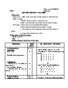 Giáo án Thể dục Lớp 9 - Tiết 17+18 - Năm học 2010-2011