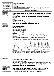 Giáo án Thể dục Lớp 9 - Tiết 23+24 - Bản đẹp 2 cột