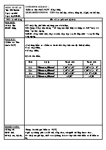 Giáo án Thể dục Lớp 9 - Tiết 35+36 - Bản đẹp 2 cột