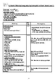 Giáo án môn Thể dục 8 - Tiết 1 đến 37 - Bản đẹp 3 cột