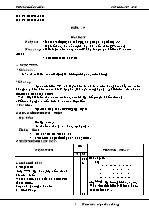 Giáo án môn Thể dục 8 - Tiết 1 đến 70 - Bản đẹp 4 cột - Năm học 2009-2010