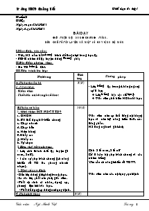 Giáo án môn Thể dục 8 - Tiết 1 đến 70 - Năm học 2012-2013