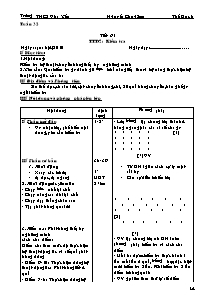 Giáo án môn Thể dục 8 - Tuần 32 đến 34 - Bản đẹp 3 cột