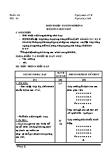 Giáo án môn Thể dục 9 - Chương trình học cả năm - Bản đẹp 3 cột (Chuẩn kiến thức)