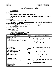 Giáo án môn Thể dục Khối 7 - Tuần 13 - Năm học 2010-2011