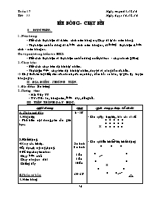 Giáo án môn Thể dục Khối 7 - Tuần 17 - Năm học 2010-2011