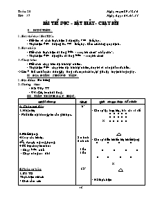 Giáo án môn Thể dục Khối 7 - Tuần 20 - Năm học 2010-2011