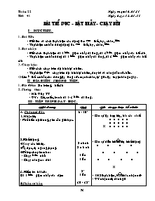 Giáo án môn Thể dục Khối 7 - Tuần 22 - Năm học 2010-2011