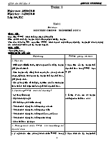 Giáo án môn Thể dục Khối 8 - Chương trình cả năm - Năm học 2010-2011