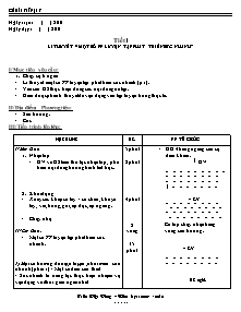 Giáo án môn Thể dục Khối 8 - Chương trình học kì 1