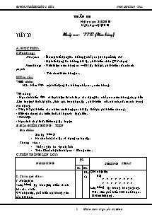 Giáo án môn Thể dục Khối 8 - Chương trình học kì 2 - Năm học 2010-2011