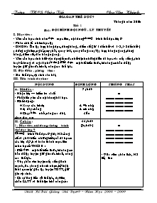 Giáo án môn Thể dục Khối 9 - Tiết 1 đến Tiết 7 (Chuẩn kiến thức)