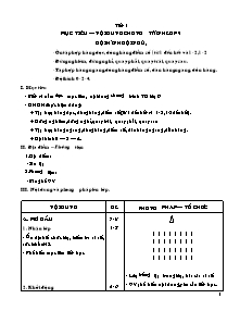 Giáo án môn Thể dục Khối 9 - Tiết 1 đến Tiết 70 (Chuẩn kiến thức)