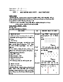 Giáo án môn Thể dục Khối 9 - Tiết 3 đến Tiết 7