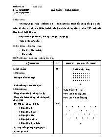 Giáo án môn Thể dục Khối 9 - Tiết 63+64