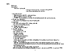 Giáo án môn Thể dục Lớp 7 - Chương trình học cả năm (Chuẩn kiến thức)