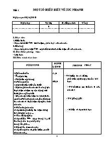 Giáo án môn Thể dục Lớp 8 - Chương trình cả năm - Bản đẹp 3 cột (Chuẩn kiến thức)