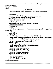 Giáo án môn Thể dục Lớp 8 - Chương trình cả năm - Năm học 2012-2013