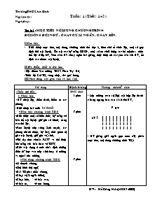 Giáo án môn Thể dục Lớp 8 - Tiết 1 đến 52 - Lê Văn Nam