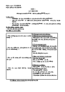 Giáo án môn Thể dục Lớp 8 - Tiết 1+2 - Năm học 2010-2011