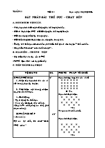 Giáo án môn Thể dục Lớp 8 - Tiết 21+22