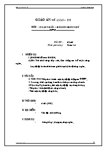 Giáo án môn Thể dục Lớp 8 - Tiết 23+24: Chạy ngắn - Đội hình đội ngũ - Năm học 2013-2014 - Trần Duy Hà