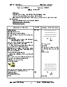 Giáo án Thể dục 8 - Chương trình học kì 1 - Bản đẹp 3 cột - Năm học 2012-2013