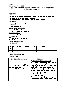 Giáo án Thể dục 8 - Chương trình học kì 1 - Năm học 2012-2013 - Nguyễn Thị Thu