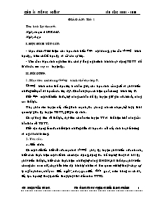 Giáo án Thể dục 8 - Tiết 1 đến 68