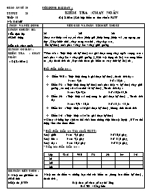 Giáo án Thể dục 8 - Tiết 20+21