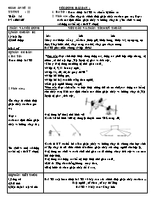 Giáo án Thể dục 8 - Tiết 22+23