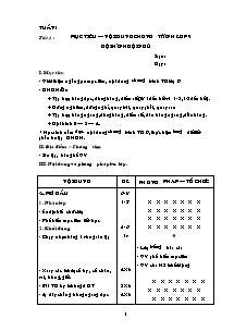 Giáo án Thể dục 9 - Chương trình học cả năm - Bản đẹp 3 cột