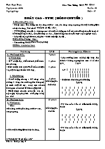 Giáo án Thể dục 9 - Chương trình học kì 2 - Bản đẹp 3 cột