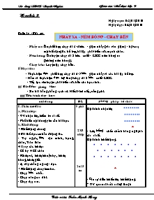 Giáo án Thể dục 9 - Chương trình học kì 2 - Năm học 2009-2010