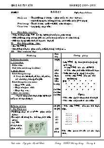 Giáo án Thể dục 9 - Chương trình học kì II - Bản đẹp 3 cột