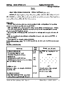 Giáo án Thể dục 9 - Tiết 1 đến 69 - Năm học 2009-2010