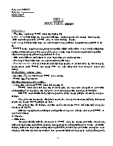 Giáo án Thể dục 9 - Tiết 1 đến Tiết 25 - Năm học 2010-2011