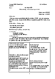 Giáo án Thể dục 9 - Tiết 1 đến Tiết 68 - Năm học 2009-2010