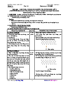 Giáo án Thể dục Khối 8 - Chương trình học kì 1 - Năm học 2009-2010 - Lê Hồng Thủy