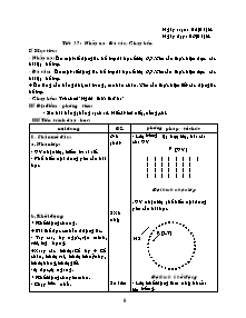 Giáo án Thể dục Khối 8 - Chương trình học kì 2 - Năm học 2013-2014