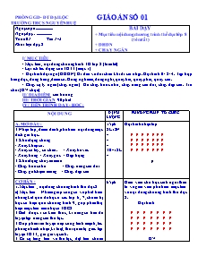 Giáo án Thể dục Khối 8 - Chương trình học kì I - Trường THCS Nguyễn Huệ