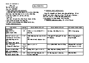 Giáo án Thể dục Khối 8 - Chương trình học kì II - Năm học 2011-2012 - Nguyễn Văn Hiếu