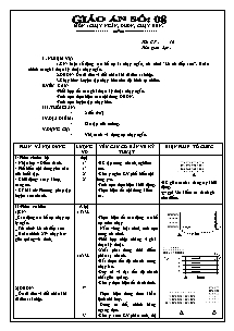 Giáo án Thể dục Khối 8 - Tiết 16: Chạy ngắn; ĐHĐN; Chạy bền - Năm học 2010-2011 - Đỗ Hoàng Phú