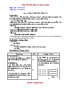 Giáo án Thể dục Khối 8 - Tiết 21+22 - Năm học 2012-2013